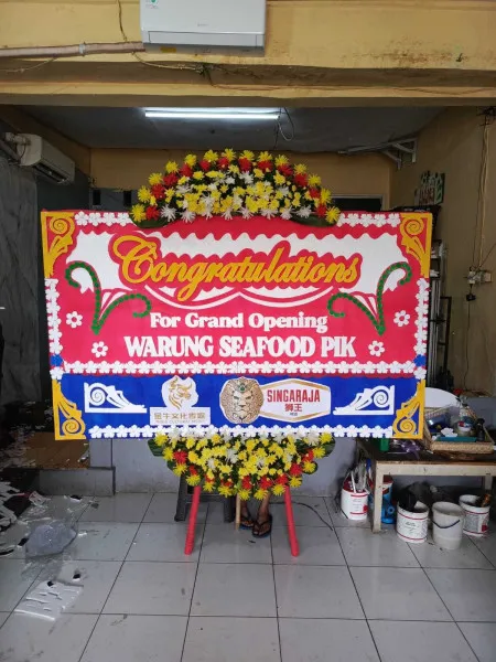 Papan Bunga Ucapan Selamat Gabuswetan